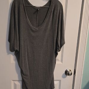 Chic Gray Women's Tunic Top